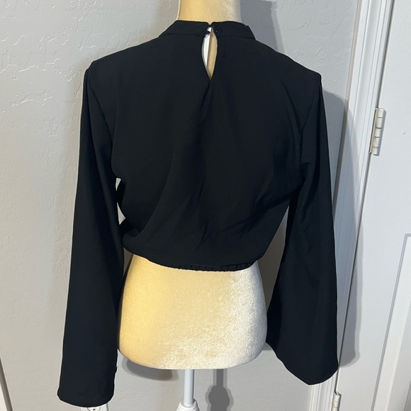 $5 BLACK BLOUSE. NEW WITH TAGS. SIZE MED. $5 if bundled - Picture 7 of 13